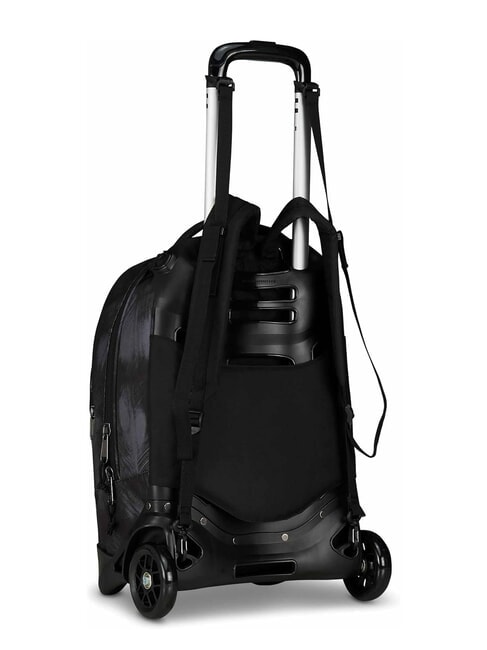 PLUG FANTASY Sac &agrave; dos &agrave; roulettes amovible, support pour ordinateur portable noir bross&eacute; - Sacs &agrave; dos &agrave; roulettes