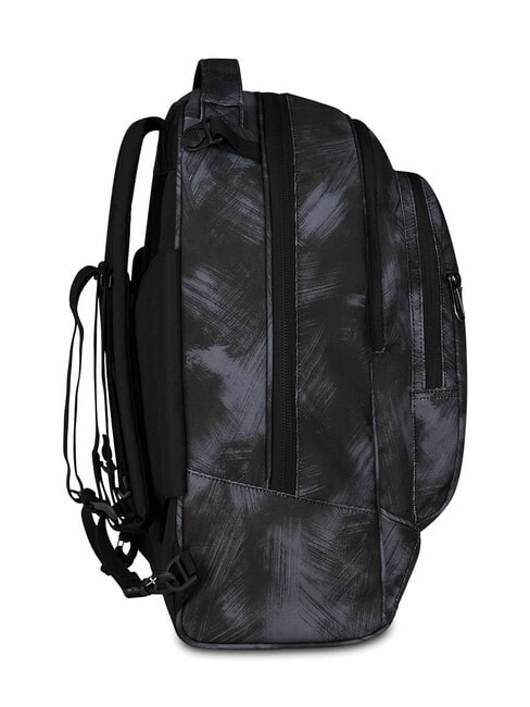 PLUG FANTASY Sac &agrave; dos &agrave; roulettes amovible, support pour ordinateur portable noir bross&eacute; - Sacs &agrave; dos &agrave; roulettes
