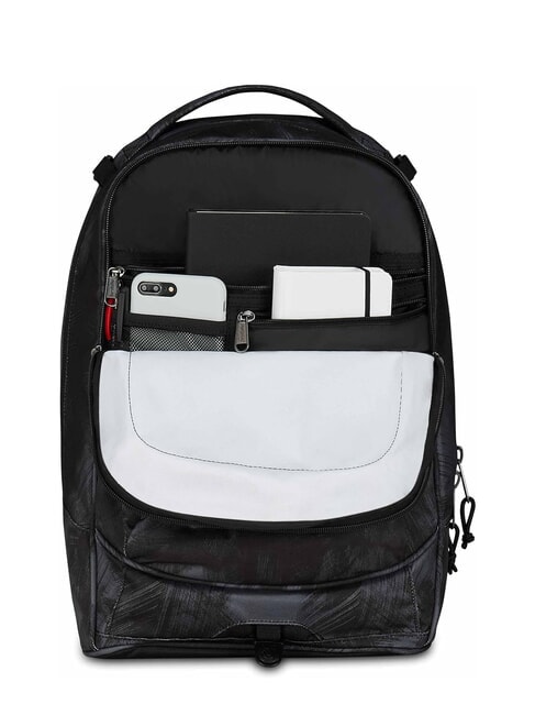 PLUG FANTASY Sac &agrave; dos &agrave; roulettes amovible, support pour ordinateur portable noir bross&eacute; - Sacs &agrave; dos &agrave; roulettes