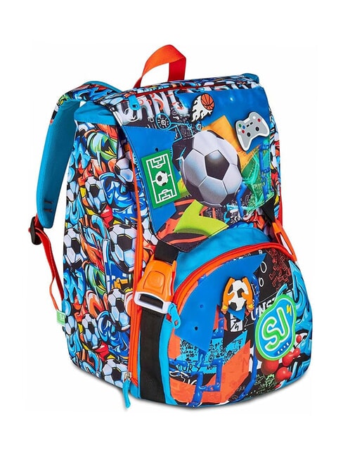TINYPATCH BOY Sac à dos extensible avec patch turquoise vif - Sacs à dos pour l'École & les Loisirs