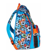 SJGANG TINYPATCH BOY Sac à dos extensible avec patch turquoise vif - Sacs à dos pour l'École & les Loisirs - 5
