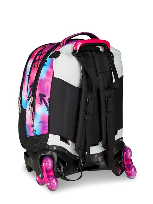 PAINT GIRL JACK 3WD Trolley 2 sacs &agrave; dos d&eacute;tachables, 3 roues RHODAMINE RED - Sacs &agrave; dos &agrave; roulettes