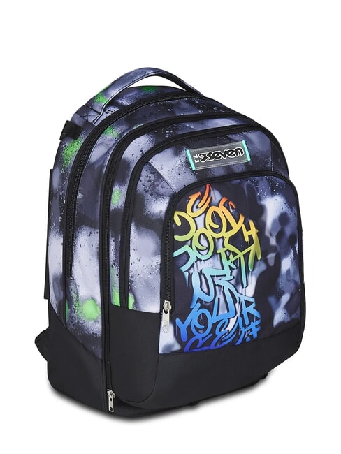 PAINT BOY JACK 3WD Trolley 2 sacs &agrave; dos d&eacute;tachables, 3 roues Noir - Sacs &agrave; dos &agrave; roulettes