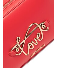 LOVE MOSCHINO CURSIVE LOGO Mini sac à bandoulière ROUGE - Sacs pour Femme - 3