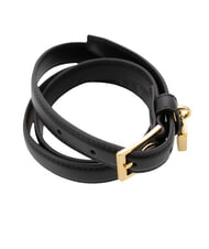 ARMANI EXCHANGE LOCK Ceinture avec breloque  noir - Ceintures - 3