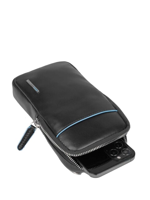 CAMPIONARIO - BLUE SQUARE Pochette en cuir pour t&eacute;l&eacute;phone portable Noir - &Eacute;tui pour tablette & Organiseur