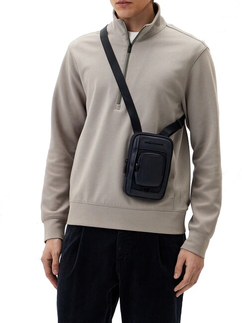 CAMPIONARIO - LIKO Sac porte-smartphone bleu - Sacs en Bandouli&egrave;res pour Homme