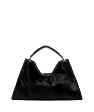 GIANNI CHIARINI AURORA Sac &agrave; main effet peau de poney Noir - Sacs pour Femme - 4