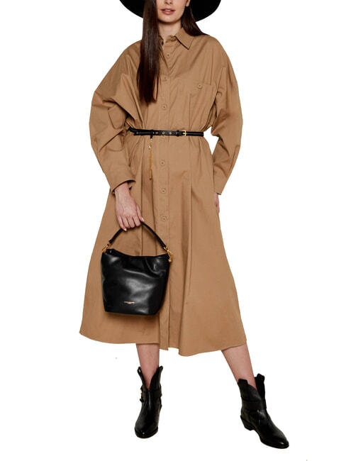 MIREA Sac seau en cuir Noir - Sacs pour Femme