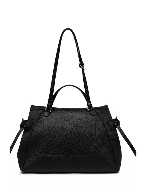 GILDA Sac bandoulière en cuir martelé Noir - Sacs pour Femme