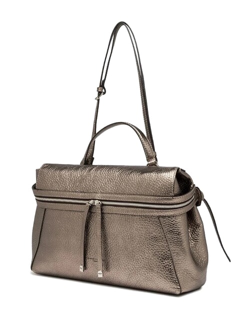 GILDA Sac bandoulière en cuir martelé étain - Sacs pour Femme