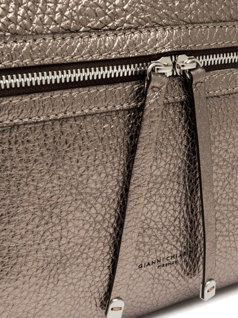 GILDA Sac bandoulière en cuir martelé étain - Sacs pour Femme