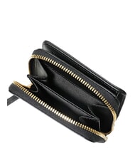 GIANNI CHIARINI WALLETS VACCHETTA CALF Petit portefeuille en cuir lisse Noir - Portefeuilles Femme - 4