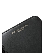 GIANNI CHIARINI WALLETS VACCHETTA CALF Petit portefeuille en cuir lisse Noir - Portefeuilles Femme - 5