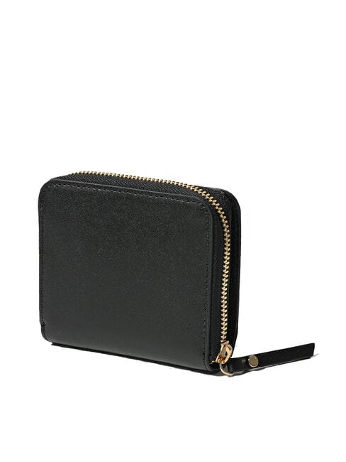 WALLETS VACCHETTA CALF Petit portefeuille en cuir lisse Noir - Portefeuilles Femme