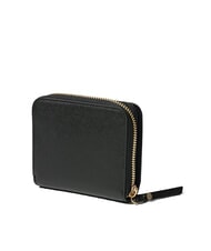 GIANNI CHIARINI WALLETS VACCHETTA CALF Petit portefeuille en cuir lisse Noir - Portefeuilles Femme - 6