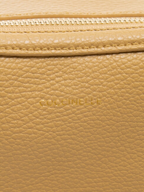 ALPHA Sacoche pour appareil photo en cuir martelé beige frais - Sacs pour Femme