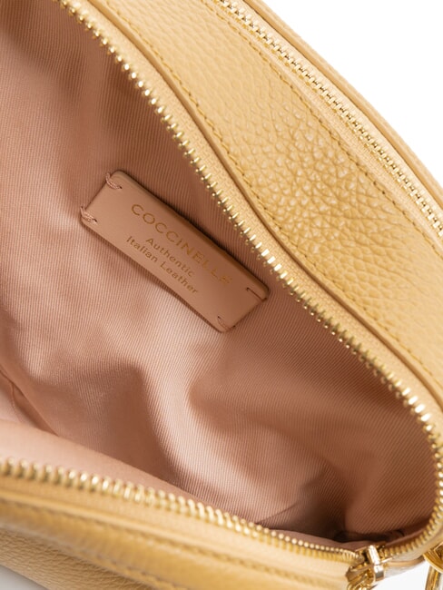 ALPHA Sacoche pour appareil photo en cuir martelé beige frais - Sacs pour Femme