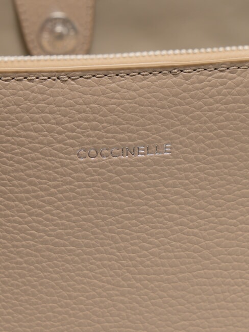 SWAP Sac fourre-tout en cuir martelé rose poudré - Sacs pour Femme