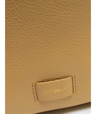 COCCINELLE VOILE Mini sac à dos en cuir martelé beige frais - Sacs pour Femme - 3