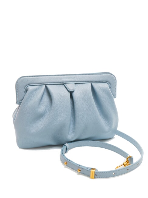 DILETTA SOFT Pochette en cuir martelé brume bleue - Sacs pour Femme