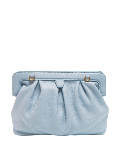 DILETTA SOFT Pochette en cuir martelé brume bleue - Sacs pour Femme
