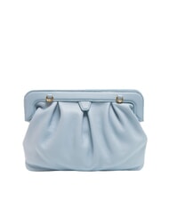 COCCINELLE DILETTA SOFT Pochette en cuir martelé brume bleue - Sacs pour Femme - 3