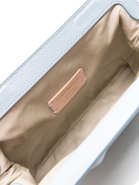 DILETTA SOFT Pochette en cuir martelé brume bleue - Sacs pour Femme