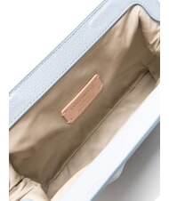 COCCINELLE DILETTA SOFT Pochette en cuir martelé brume bleue - Sacs pour Femme - 6