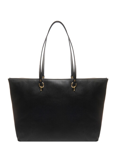 ALPHA Sac shopping en cuir martel&eacute; Noir - Sacs pour Femme