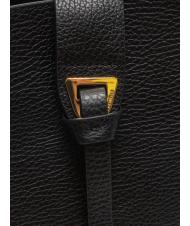 COCCINELLE ALBA Sac fourre-tout en cuir martelé Noir - Sacs pour Femme - 5