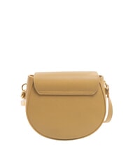 COCCINELLE ALPHA Mini sac à bandoulière en cuir martelé beige frais - Sacs pour Femme - 4