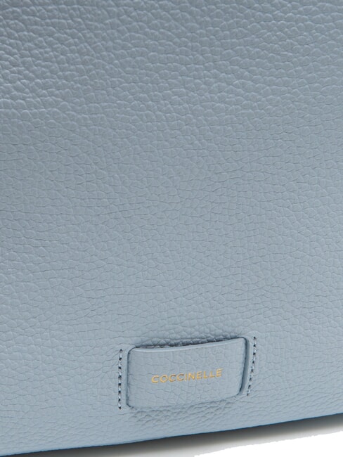 VOILE Mini sac à dos en cuir martelé brume bleue - Sacs pour Femme