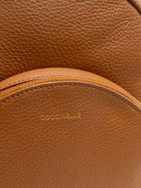 ALPHA Sac à dos en cuir martelé avec poche CUIR - Sacs pour Femme