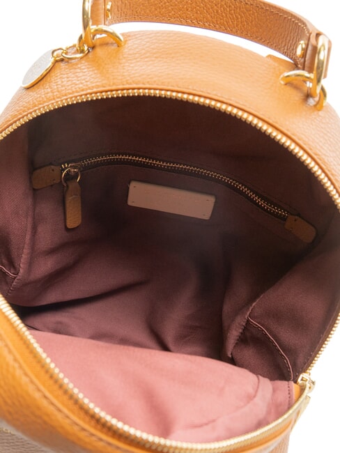 ALPHA Sac à dos en cuir martelé avec poche CUIR - Sacs pour Femme