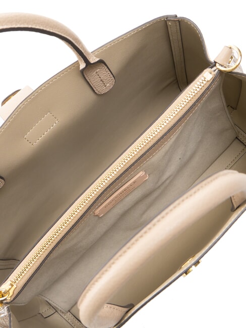 ALBA Sac fourre-tout en cuir martelé rose poudré - Sacs pour Femme