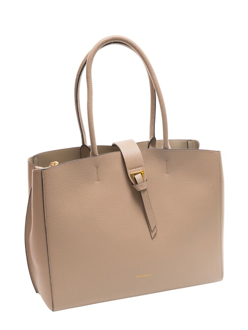 ALBA Sac bandoulière en cuir martelé rose poudré - Sacs pour Femme