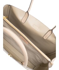 COCCINELLE ALBA Sac bandoulière en cuir martelé rose poudré - Sacs pour Femme - 7