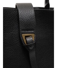 COCCINELLE ALBA Sac bandoulière en cuir martelé Noir - Sacs pour Femme - 5