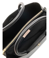 COCCINELLE ALBA Sac bandoulière en cuir martelé Noir - Sacs pour Femme - 7