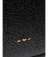 COCCINELLE KLICHE Sac en cuir avec bandoulière Noir - Sacs pour Femme - 5