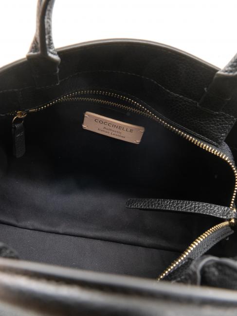 KLICHE Sac en cuir avec bandoulière Noir - Sacs pour Femme
