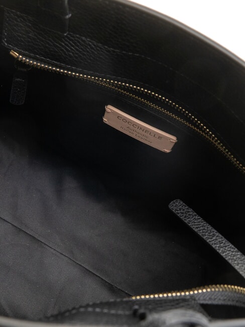 KLICHE Sac à main en cuir martelé Noir - Sacs pour Femme