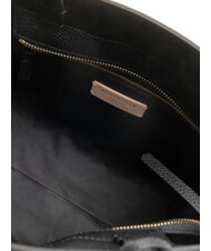 COCCINELLE KLICHE Sac à main en cuir martelé Noir - Sacs pour Femme - 6