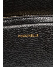COCCINELLE JEN Sac à dos en cuir martelé Noir - Sacs pour Femme - 5