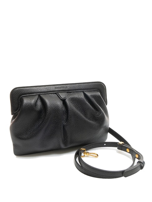 DILETTA SOFT Pochette en cuir martelé Noir - Sacs pour Femme