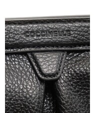 COCCINELLE DILETTA SOFT Pochette en cuir martelé Noir - Sacs pour Femme - 3