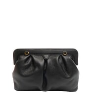 COCCINELLE DILETTA SOFT Pochette en cuir martelé Noir - Sacs pour Femme - 4