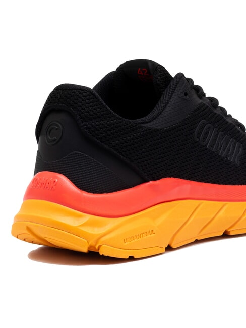 URBANTRAIL COLORS Baskets noir-orange-rouge vif - Chaussures unisexe