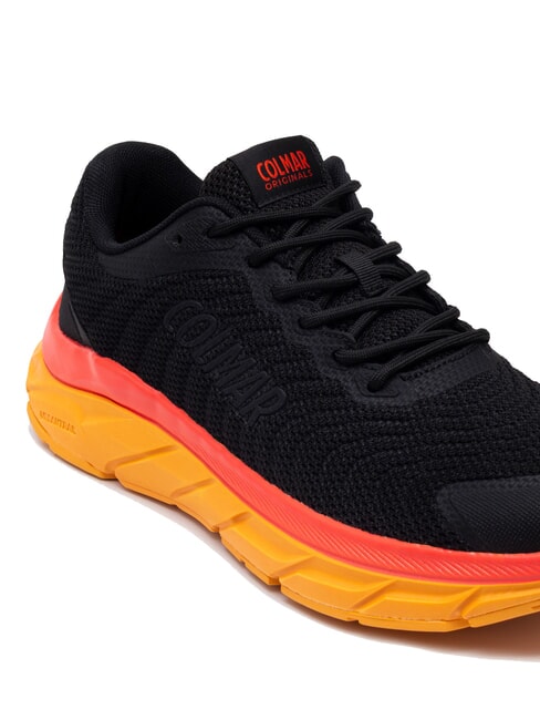 URBANTRAIL COLORS Baskets noir-orange-rouge vif - Chaussures unisexe